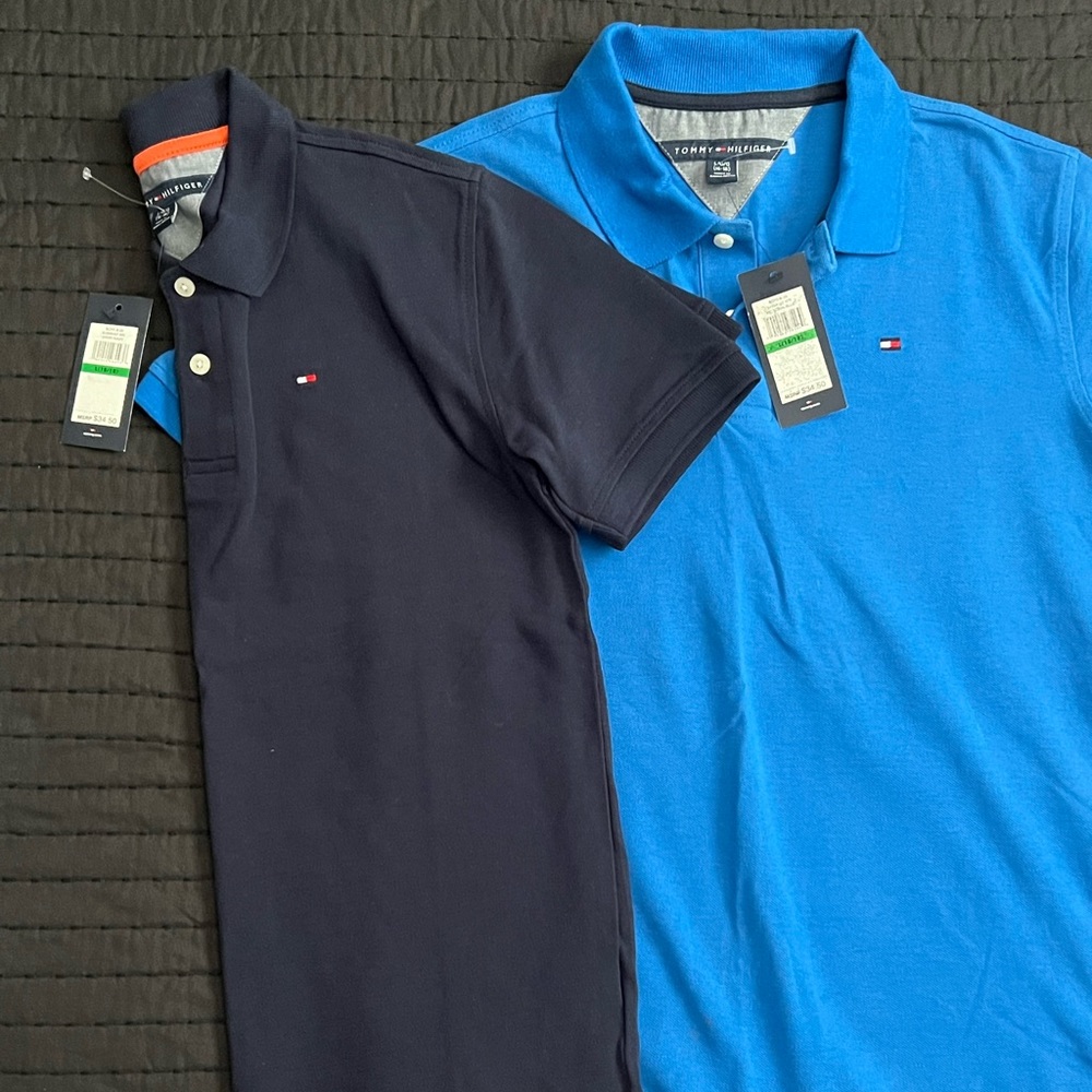 Tommy Hilfiger Boys' Little Short Sleeve Stretch Ivy Polo Collared Shirt